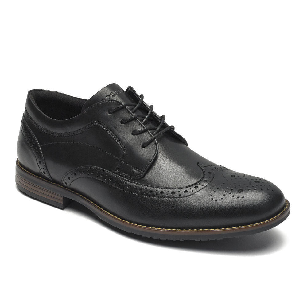 Rockport Mens Dustyn Wingtip - Lace Up Black - BML123067